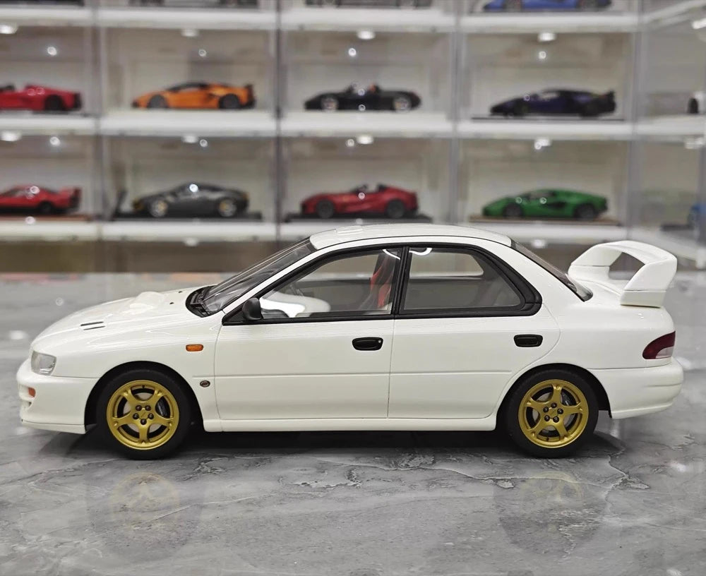 [OTTO] 1:18 Subaru 1998 Impreza WRX STI Version White Model Car Resin