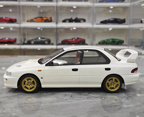 [OTTO] 1:18 Subaru 1998 Impreza WRX STI Version White Model Car Resin