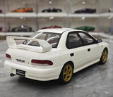 [OTTO] 1:18 Subaru 1998 Impreza WRX STI Version White Model Car Resin