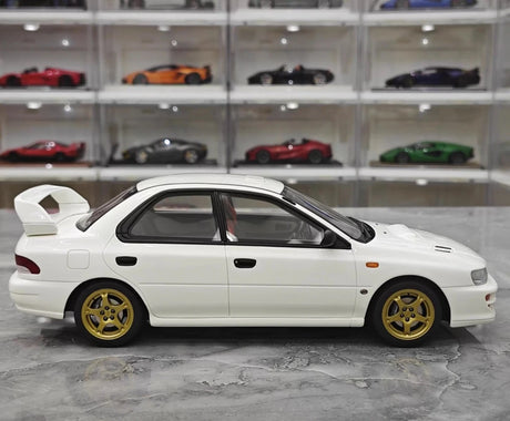 [OTTO] 1:18 Subaru 1998 Impreza WRX STI Version White Model Car Resin