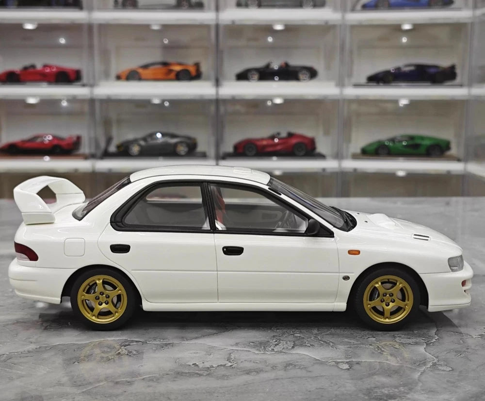 [OTTO] 1:18 Subaru 1998 Impreza WRX STI Version White Model Car Resin