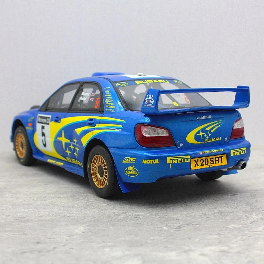 [OTTO] 1:18 Subaru 2001 Impreza WRX RAC #5 Car Model Resin / Closed Body