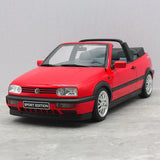 [OTTO] 1:18 Volkswagen 1998 Golf MK3 Cabriolet röd modellbil harts