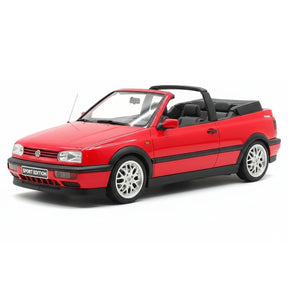 [OTTO] 1:18 Volkswagen 1998 Golf MK3 Cabriolet röd modellbil harts