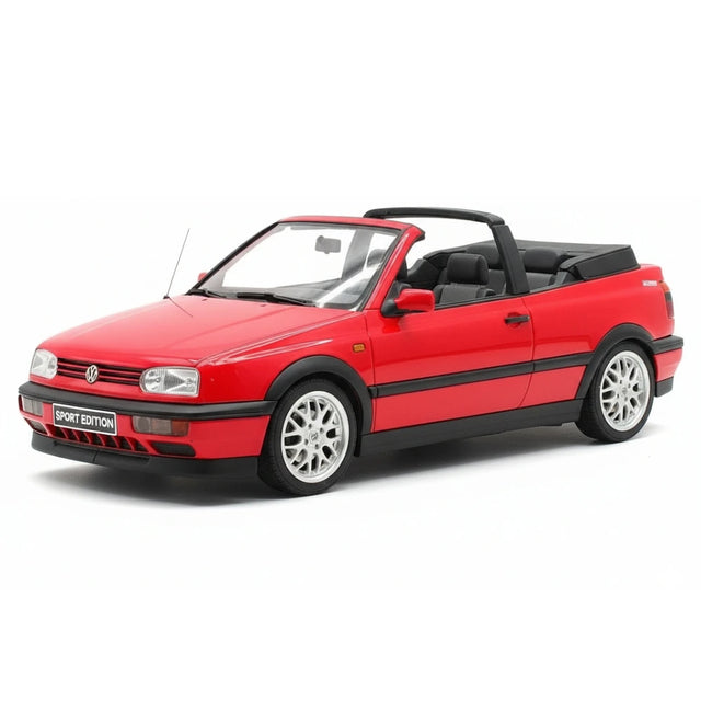 [OTTO] 1:18 Volkswagen 1998 Golf MK3 Cabriolet röd modellbil harts