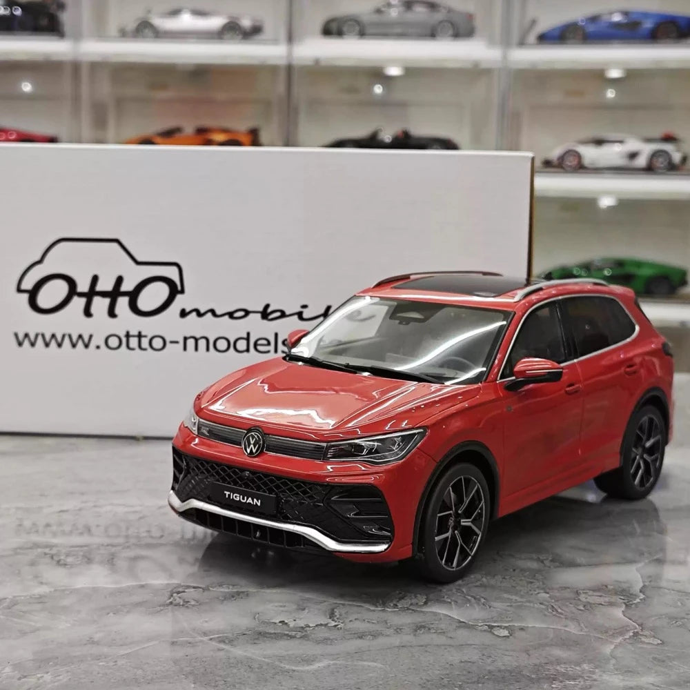 [OTTO] 1:18 Volkswagen 2025 Tiguan eTSI Red Model Car Resin