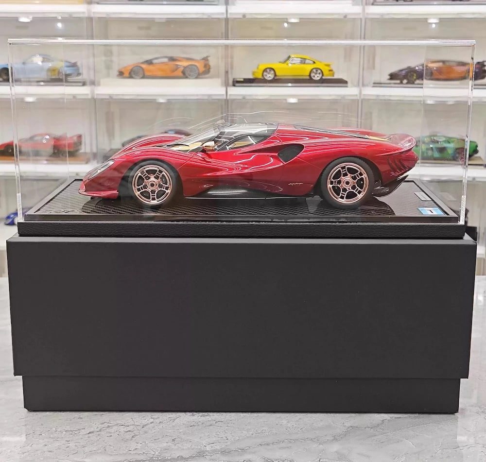[Peako] 1:18 De Tomaso 2019 P72 Red Model Car Resin