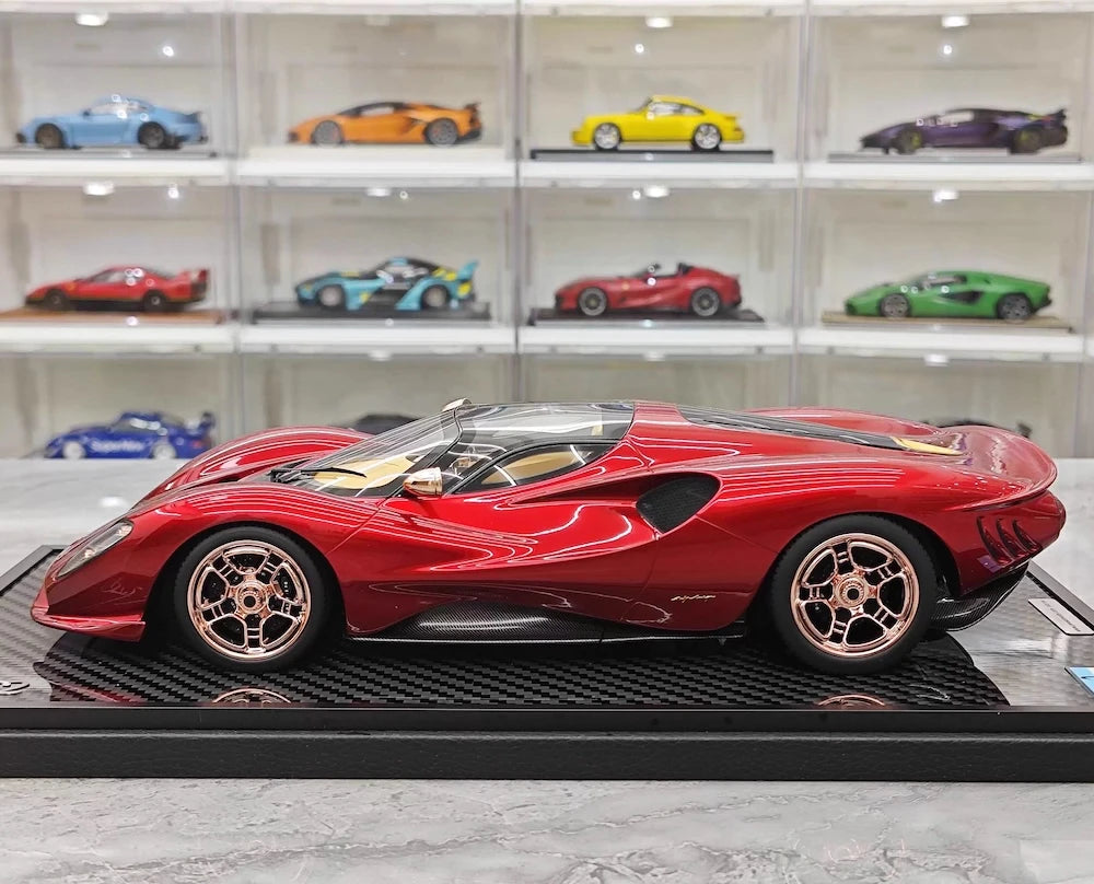 [Peako] 1:18 De Tomaso 2019 P72 Red Model Car Resin