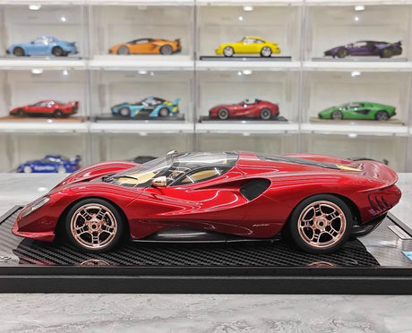 [Peako] 1:18 De Tomaso 2019 P72 Red Model Car Resin