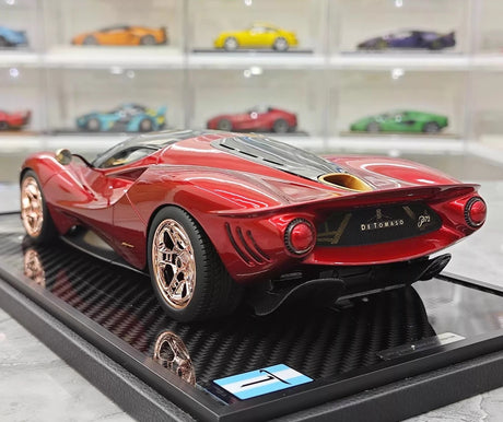 [Peako] 1:18 De Tomaso 2019 P72 Red Model Car Resin