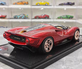 [Peako] 1:18 De Tomaso 2019 P72 Red Model Car Resin
