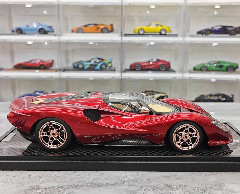 [Peako] 1:18 De Tomaso 2019 P72 Red Model Car Resin