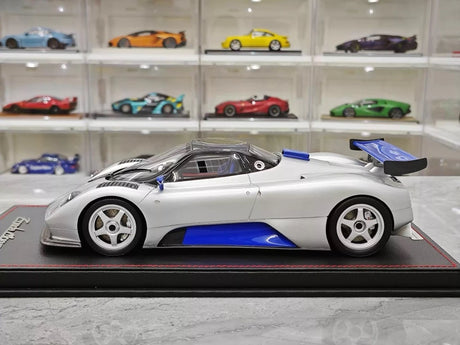[Peako] 1:18 Pagani 2005 Zonda F Silver Model Car Resin