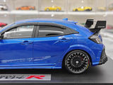 [POP RACE] Honda 1:18 2020 Mugen Civic FK8 Type R Blue Model Car Resin