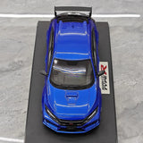 [POP RACE] Honda 1:18 2020 Mugen Civic FK8 Type R Blue Model Car Resin
