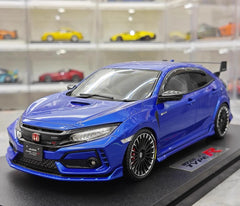 [POP RACE] Honda 1:18 2020 Mugen Civic FK8 Type R Blue Model Car Resin
