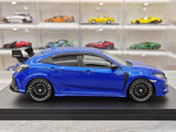 [POP RACE] Honda 1:18 2020 Mugen Civic FK8 Type R Blue Model Car Resin