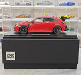 [POP RACE] Honda 1:18 2020 Mugen Civic FK8 Type R Red Model Car Resin