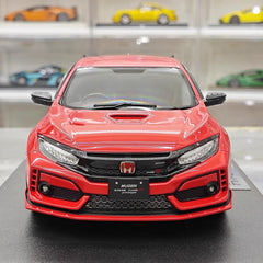[POP RACE] Honda 1:18 2020 Mugen Civic FK8 Type R Red Model Car Resin