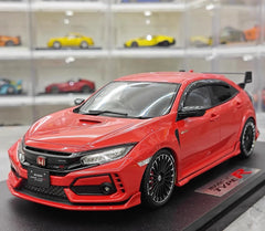 [POP RACE] Honda 1:18 2020 Mugen Civic FK8 Type R Red Model Car Resin