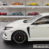 [POP RACE] Honda 1:18 2020 Mugen Civic FK8 Type R ホワイト モデルカー レジン