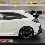 [POP RACE] Honda 1:18 2020 Mugen Civic FK8 Type R ホワイト モデルカー レジン
