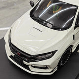 [POP RACE] Honda 1:18 2020 Mugen Civic FK8 Type R ホワイト モデルカー レジン