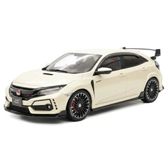 [POP RACE] Honda 1:18 2020 Mugen Civic FK8 Type R White Model Car Resin