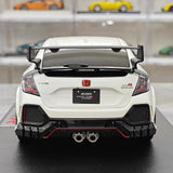 [POP RACE] Honda 1:18 2020 Mugen Civic FK8 Type R ホワイト モデルカー レジン