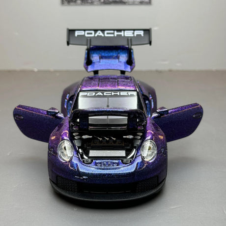 Porsche 2016 911 GT3 RS Purple 1:32 – Druckguss-Display-Modell in Druckguss