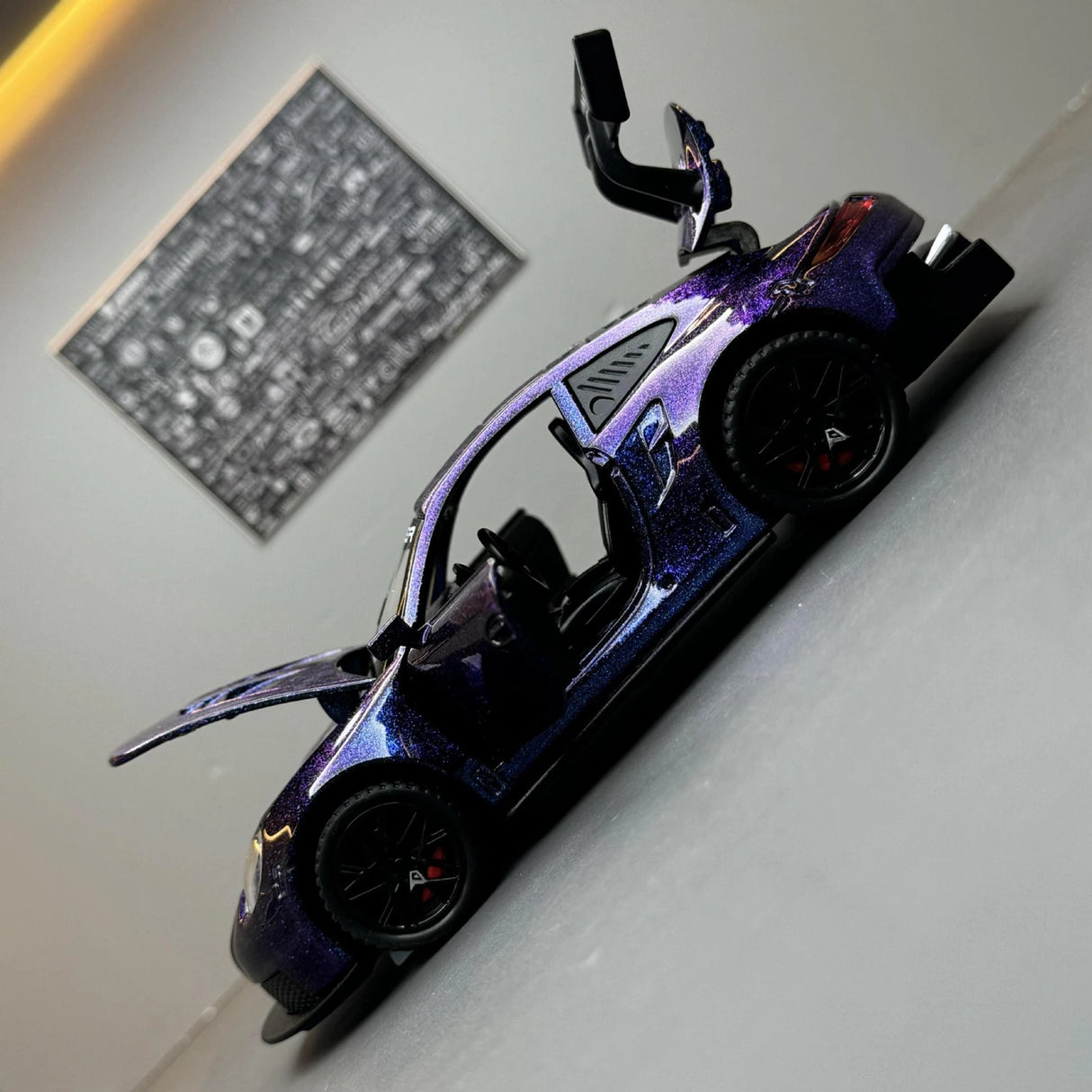 Porsche 2016 911 GT3 RS lila 1:32 – pressgjuten visningsmodell