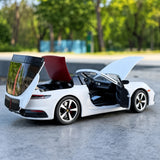 Porsche 2020 911 Carrera Cabriolet vit 1:32 – pressgjuten visningsmodell