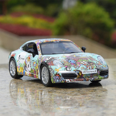 Porsche 2020 911 Carrera توكيدوكي طلاء حورية البحر 1:36 – نموذج عرض مصبوب، قالب