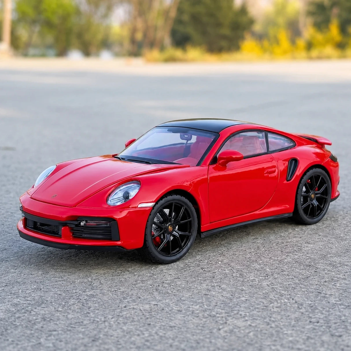 Porsche 2021 911 Turbo S rood 1:24 – diecast displaymodel