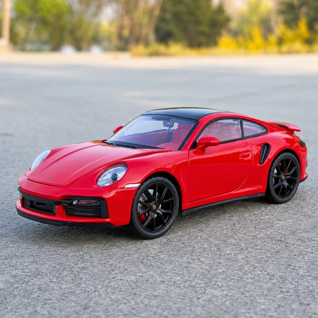 Porsche 2021 911 Turbo S rood 1:24 – diecast displaymodel