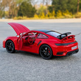 Porsche 2021 911 Turbo S rood 1:24 – diecast displaymodel