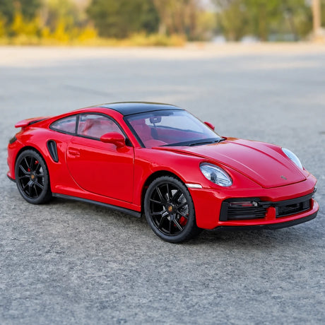 Porsche 2021 911 Turbo S rood 1:24 – diecast displaymodel