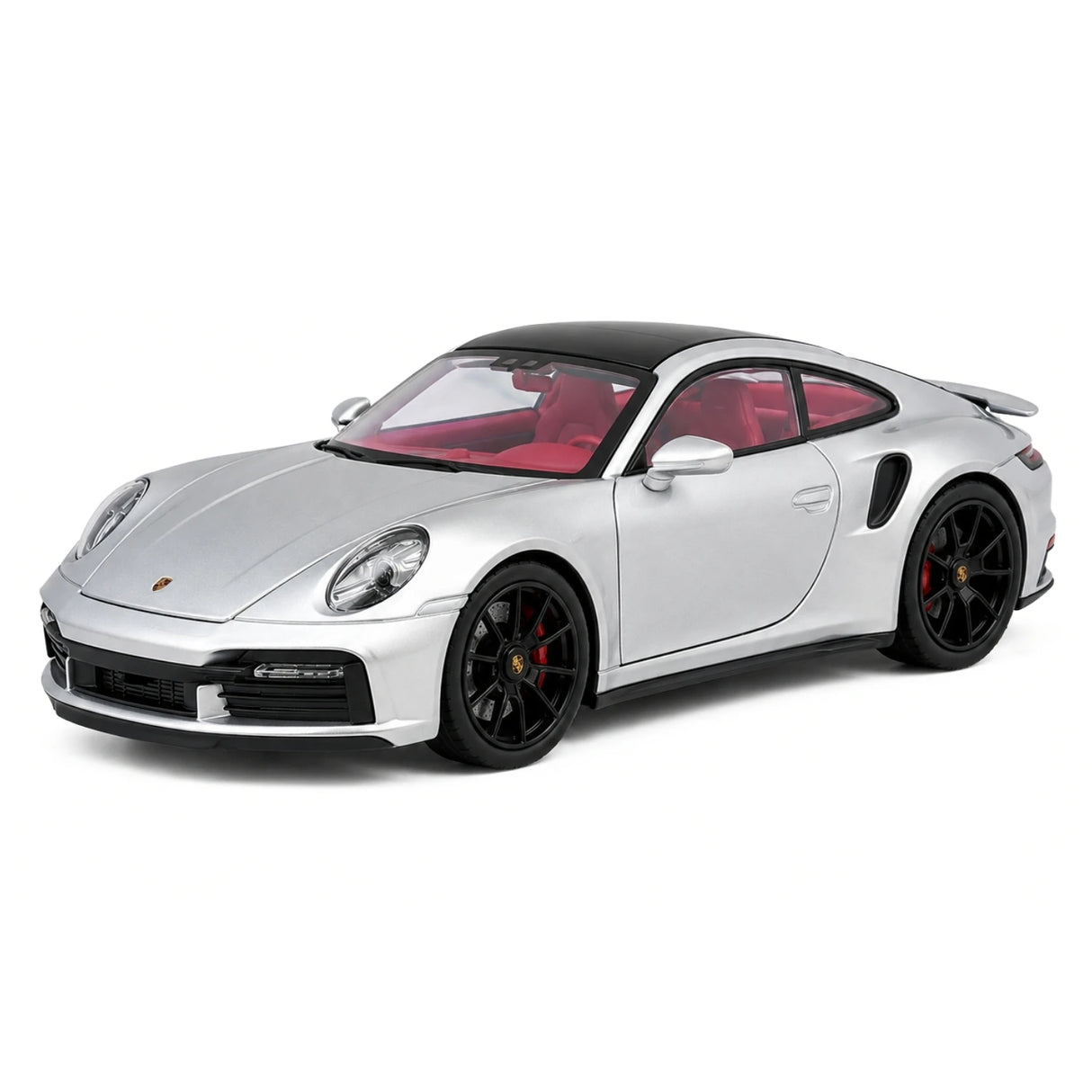Porsche 2021 911 Turbo S zilver 1:24 – diecast displaymodel