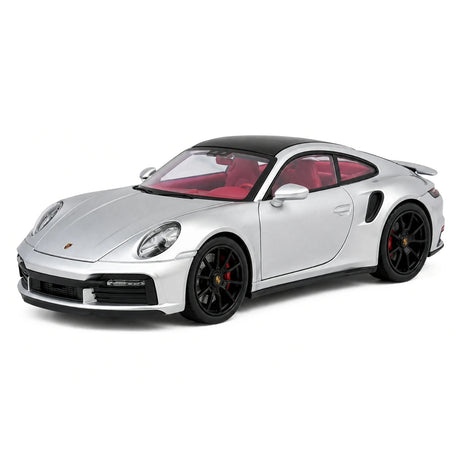 Porsche 2021 911 Turbo S zilver 1:24 – diecast displaymodel