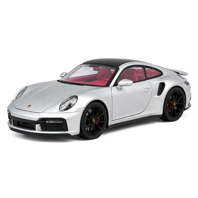 Porsche 2021 911 Turbo S zilver 1:24 – diecast displaymodel