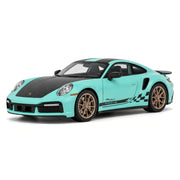 Porsche 2021 911 Turbo S Tiffany blauw 1:24 – modelauto van gegoten metaal voor presentatie