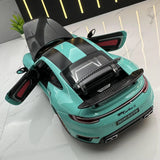 Porsche 2021 911 Turbo S Tiffany blauw 1:24 – diecast displaymodel