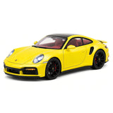 Porsche 2021 911 Turbo S geel 1:24 – diecast displaymodel