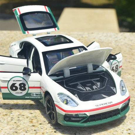 Porsche 2021 Panamera Turbo S groen 1:24 – diecast displaymodel