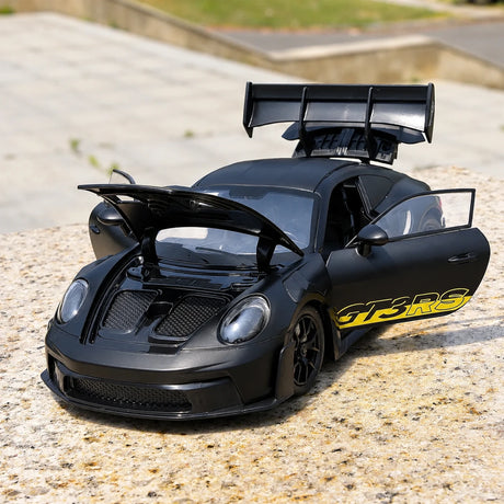 Porsche 2023 911 GT3 RS zwart 1:24 – diecast displaymodel
