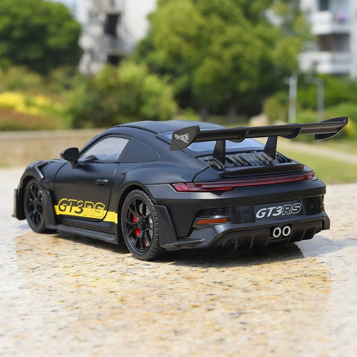 Porsche 2023 911 GT3 RS zwart 1:24 – diecast displaymodel