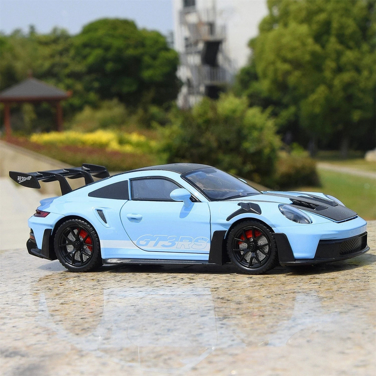 Porsche 2023 911 GT3 RS 블루 1:24 – 다이캐스트 디스플레이 모델 다이캐스트
