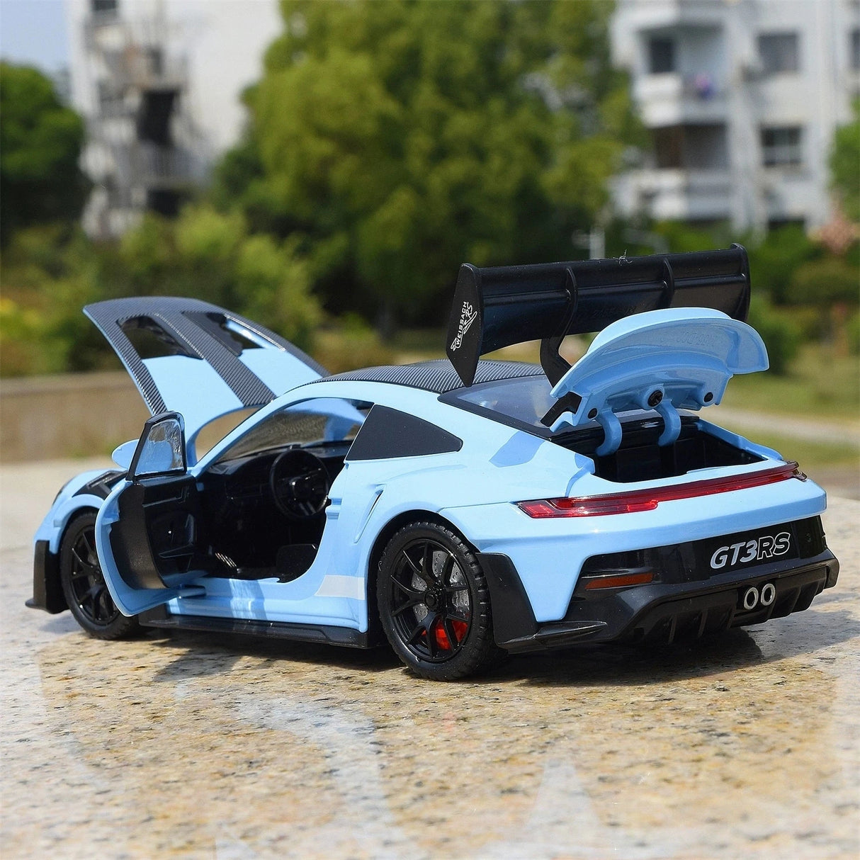Porsche 2023 911 GT3 RS 블루 1:24 – 다이캐스트 디스플레이 모델 다이캐스트