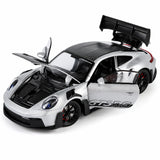 Porsche 2023 911 GT3 RS zilver 1:24 – diecast displaymodel