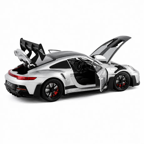 Porsche 2023 911 GT3 RS zilver 1:24 – diecast displaymodel